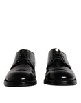 Load image into Gallery viewer, Dolce & Gabbana Black Leather Lace Up Men Derby Formal Shoes
