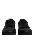 Bild in Galerie-Betrachter laden, Dolce & Gabbana Black Leather London Heart Men Sneakers Shoes
