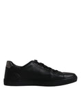 Bild in Galerie-Betrachter laden, Dolce & Gabbana Black Leather London Heart Men Sneakers Shoes
