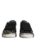 Bild in Galerie-Betrachter laden, Dolce & Gabbana Black White Portofino Low Top Sneakers Shoes
