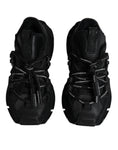 Bild in Galerie-Betrachter laden, Dolce & Gabbana Black Low Top Space Lace Up Sneakers Shoes
