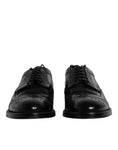 Bild in Galerie-Betrachter laden, Dolce & Gabbana Black Leather Derby Wingtip Formal Shoes
