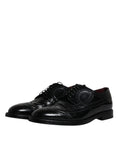 Bild in Galerie-Betrachter laden, Dolce & Gabbana Black Leather Derby Wingtip Formal Shoes
