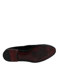 Load image into Gallery viewer, Dolce & Gabbana Black Velvet Loafers Formal Men Dress Shoes
