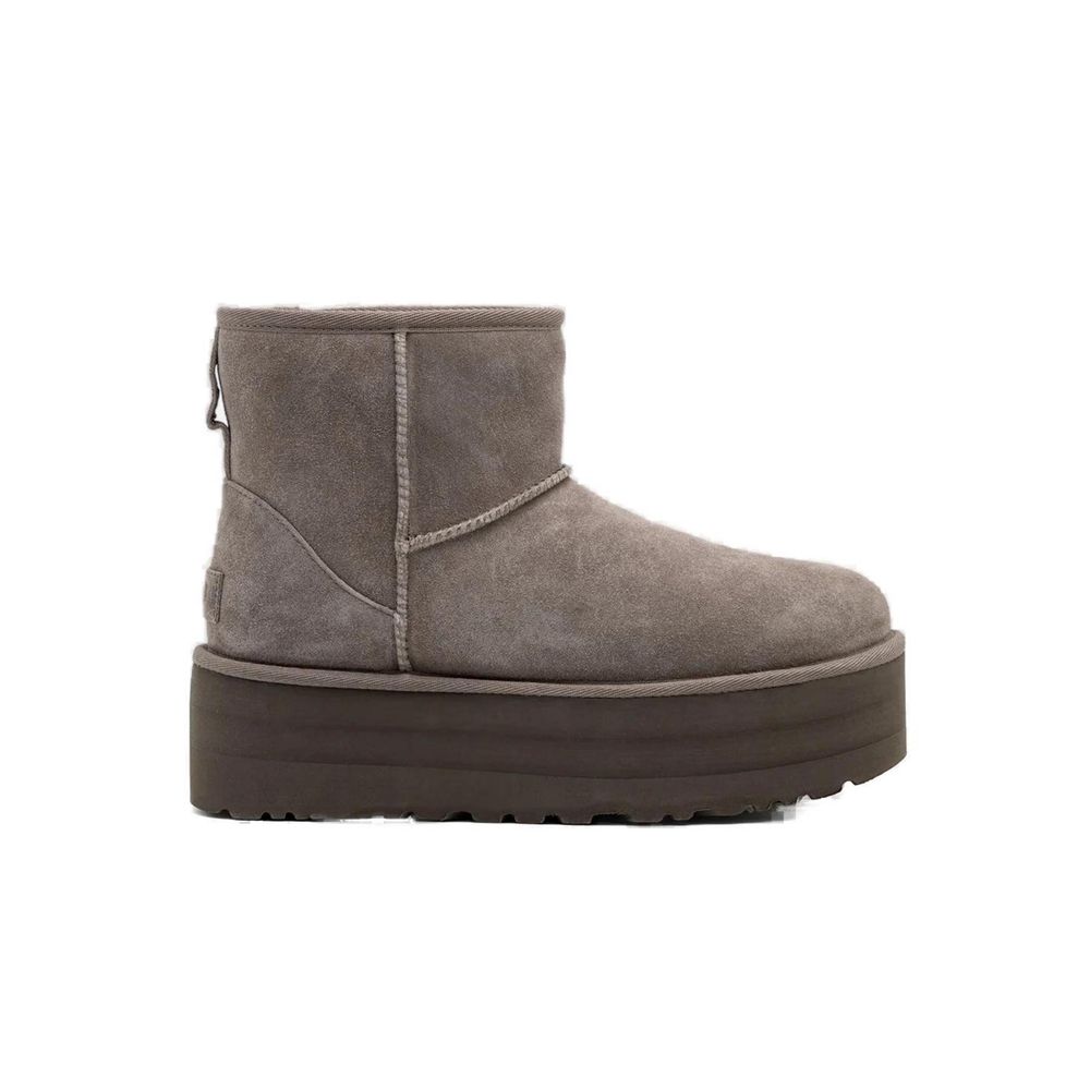 UGG Graue Wildlederstiefel