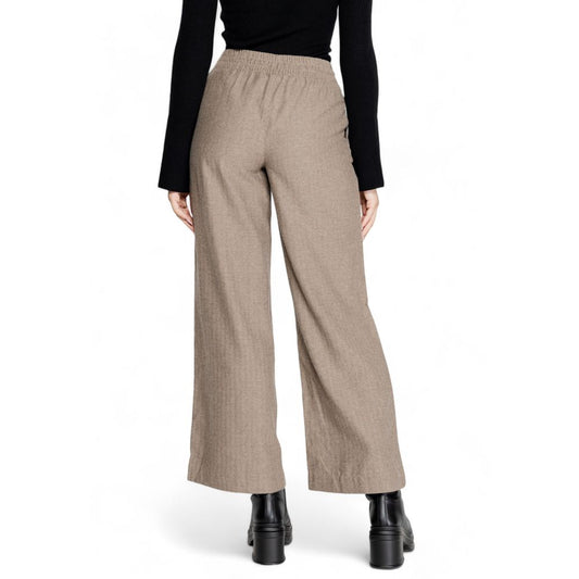 Jacqueline De Yong Braune Baumwolljeans & Hose