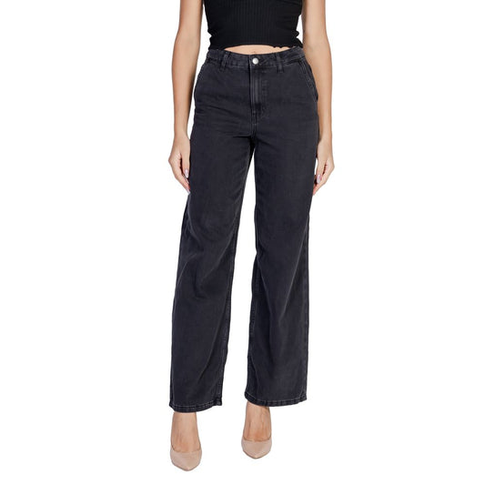 Jacqueline De Yong Schwarze Baumwolljeans & Hose