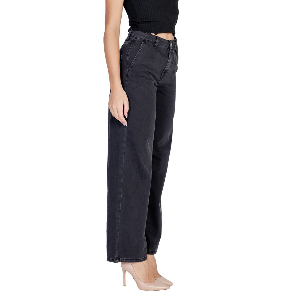 Jacqueline De Yong Schwarze Baumwolljeans & Hose