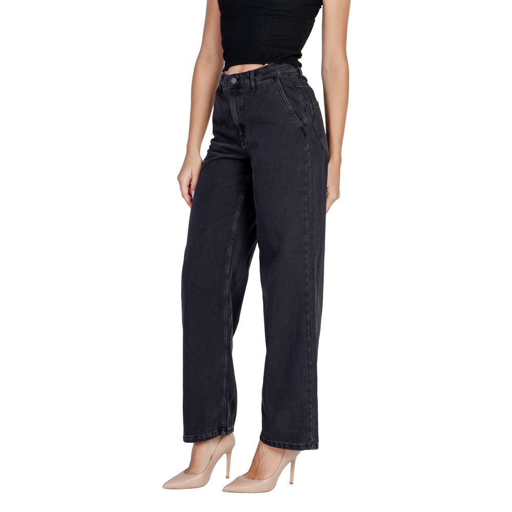 Jacqueline De Yong Schwarze Baumwolljeans & Hose