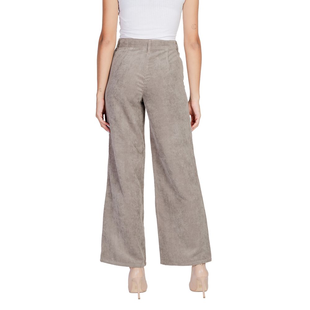 Jacqueline De Yong Beige Polyester Jeans & Hose