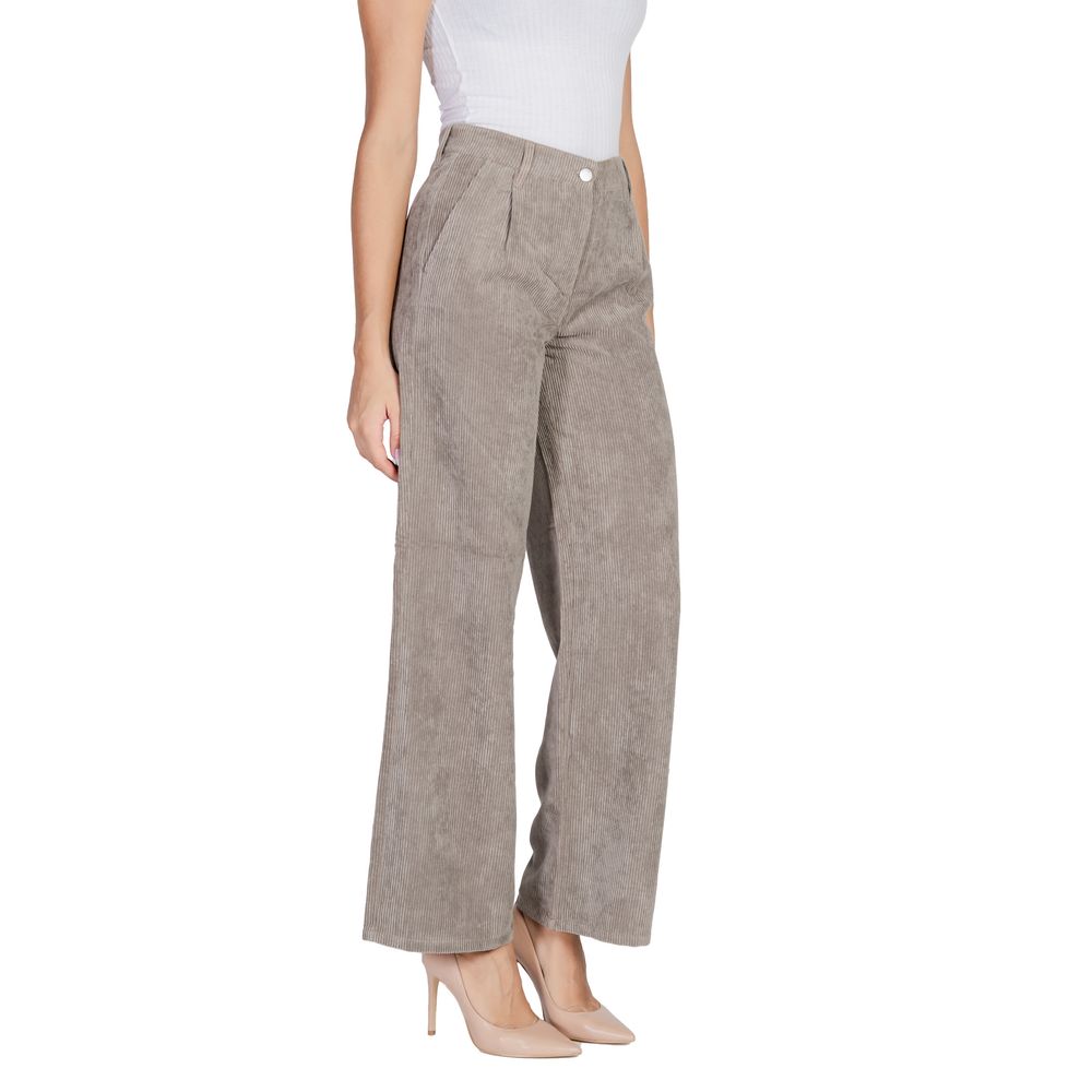 Jacqueline De Yong Beige Polyester Jeans & Hose