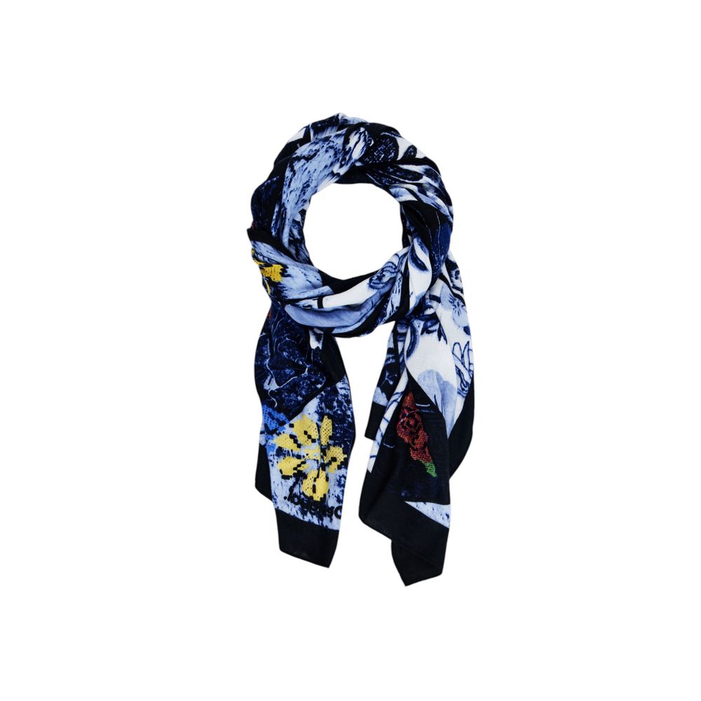 Desigual Blauer Polyester-Schal