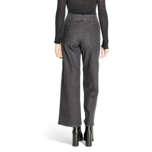 Jacqueline De Yong Schwarze Baumwolljeans & Hose