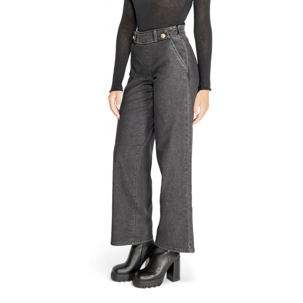 Jacqueline De Yong Schwarze Baumwolljeans & Hose