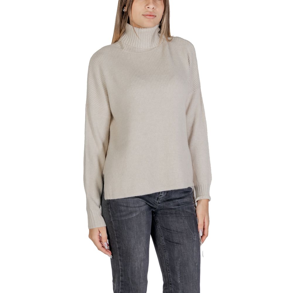 Sandro Ferrone Beigefarbener Viskose-Pullover