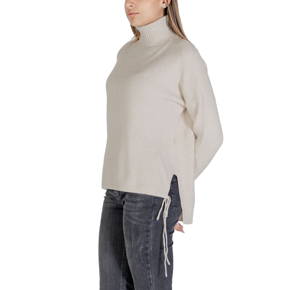 Sandro Ferrone Beigefarbener Viskose-Pullover