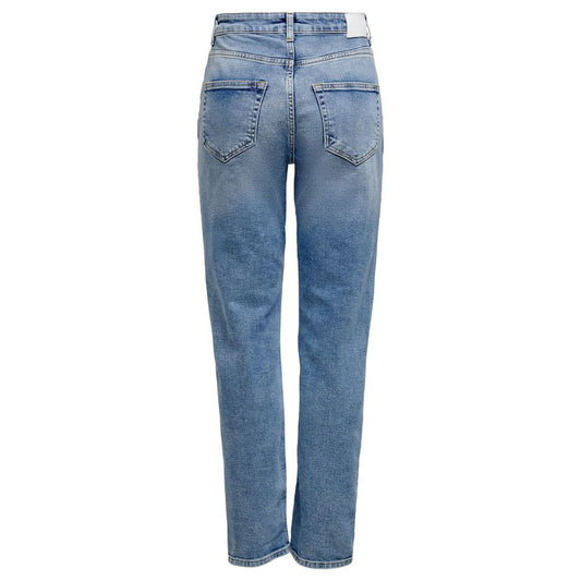 Only Hellblaue Baumwolljeans & Hose