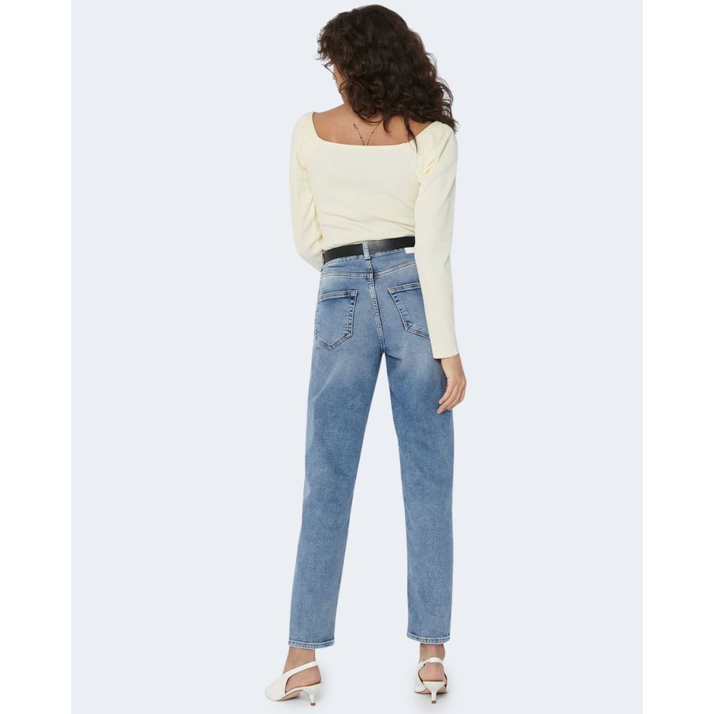 Only Hellblaue Baumwolljeans & Hose