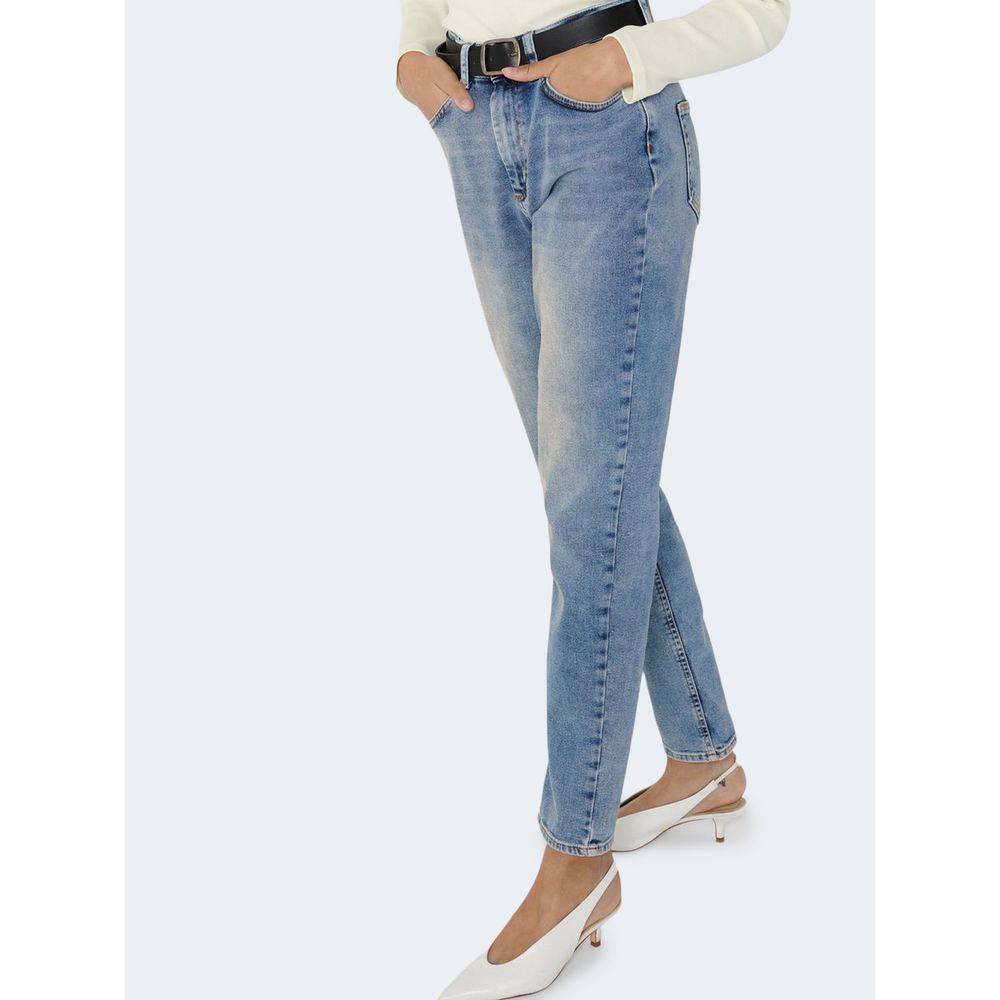 Only Hellblaue Baumwolljeans & Hose