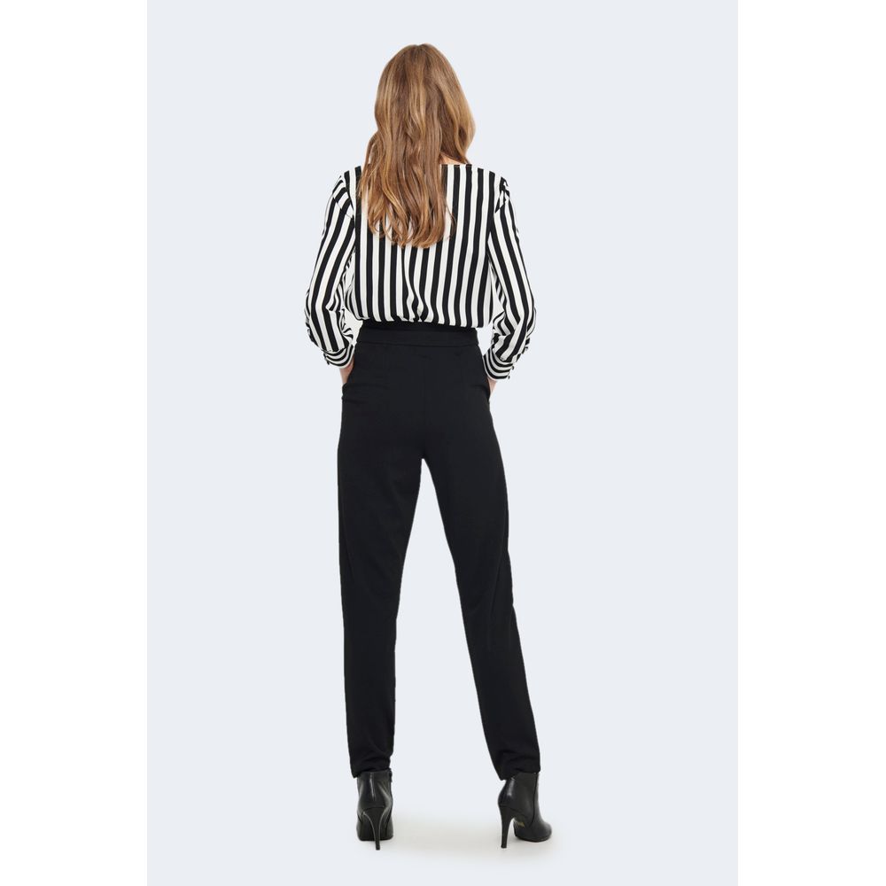 Jacqueline De Yong Schwarze Polyester Jeans & Hose