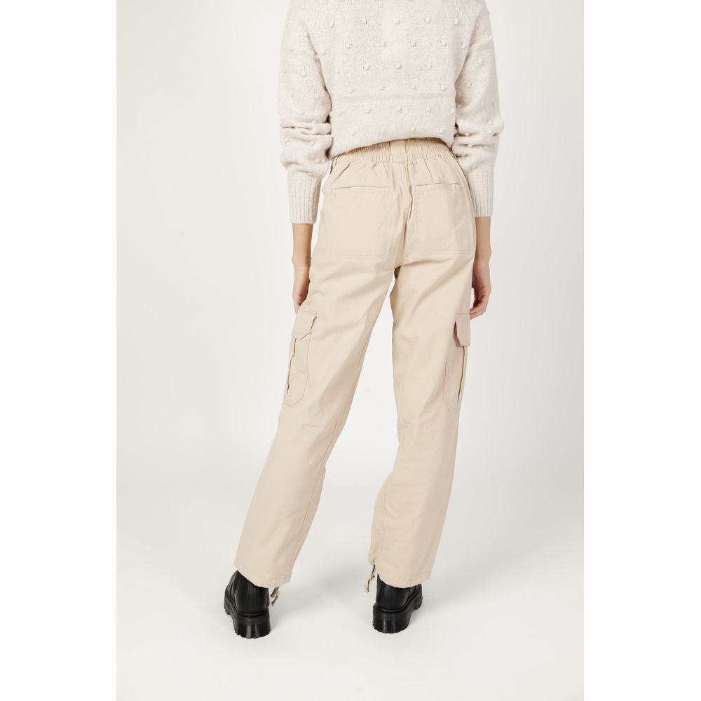 Only Beige Baumwolljeans & Hose