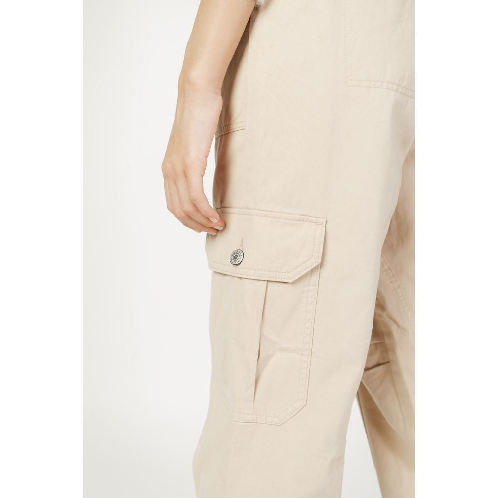 Only Beige Baumwolljeans & Hose