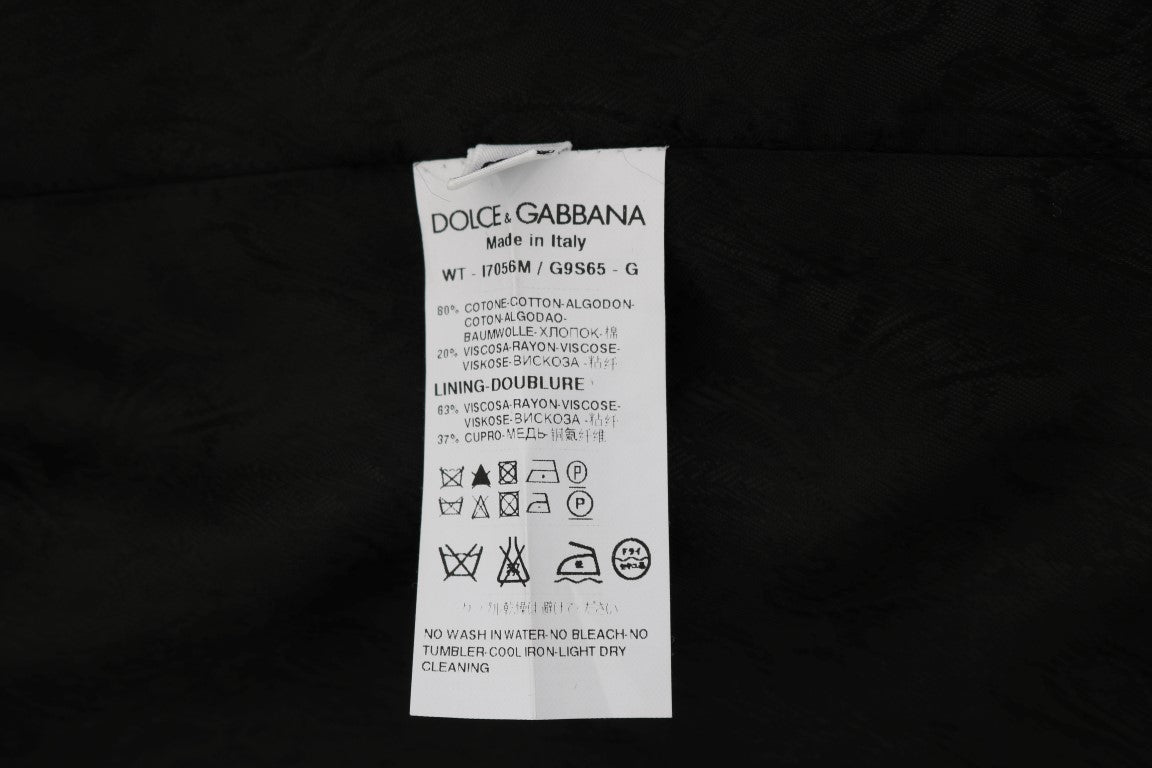 Dolce &amp; Gabbana Sade siyah tek göğüslü yelek