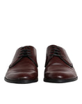 Bild in Galerie-Betrachter laden, Dolce & Gabbana Brown Leather Derby Formal Men Dress Shoes
