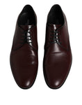 Bild in Galerie-Betrachter laden, Dolce & Gabbana Brown Leather Derby Formal Men Dress Shoes
