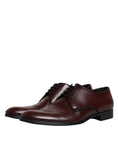 Bild in Galerie-Betrachter laden, Dolce & Gabbana Brown Leather Derby Formal Men Dress Shoes
