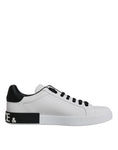 Bild in Galerie-Betrachter laden, Dolce & Gabbana White Leather Logo Portofino Sneakers Shoes
