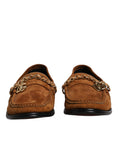 Bild in Galerie-Betrachter laden, Dolce & Gabbana Brown Suede Leather Loafers Dress Shoes
