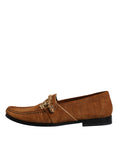 Bild in Galerie-Betrachter laden, Dolce & Gabbana Brown Suede Leather Loafers Dress Shoes
