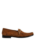 Bild in Galerie-Betrachter laden, Dolce & Gabbana Brown Suede Leather Loafers Dress Shoes
