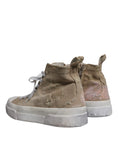 Bild in Galerie-Betrachter laden, Dolce & Gabbana Beige White Canvas High Top Sneakers Shoes
