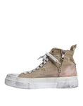 Bild in Galerie-Betrachter laden, Dolce & Gabbana Beige White Canvas High Top Sneakers Shoes
