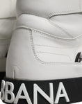 Bild in Galerie-Betrachter laden, Dolce & Gabbana White Leather High Top Men Sneakers Shoes
