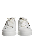 Bild in Galerie-Betrachter laden, Dolce & Gabbana White Leather DG Logo Casual Low Top Sneakers Shoes
