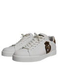 Bild in Galerie-Betrachter laden, Dolce & Gabbana White Leather DG Logo Casual Low Top Sneakers Shoes
