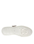 Bild in Galerie-Betrachter laden, Dolce & Gabbana White Leather DG Logo Casual Low Top Sneakers Shoes
