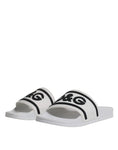 Bild in Galerie-Betrachter laden, Dolce & Gabbana White Rubber Slides Sandals Beachwear Shoes
