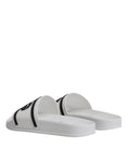 Bild in Galerie-Betrachter laden, Dolce & Gabbana White Rubber Slides Sandals Beachwear Shoes
