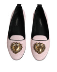 Load image into Gallery viewer, Dolce & Gabbana Light Pink Velvet Slip On Loafers Flats Shoes
