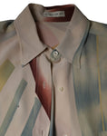 Bild in Galerie-Betrachter laden, Etro Beige Printed Collared Buttoned Long Sleeves Blouse Top
