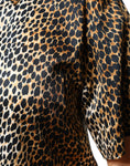 Bild in Galerie-Betrachter laden, Dolce & Gabbana Brown Leopard Print Short Sleeves Blouse Top
