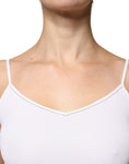 Bild in Galerie-Betrachter laden, Fabiana Filippi White Spaghetti Strap Sleeveless Tank Top
