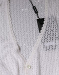 Bild in Galerie-Betrachter laden, Dolce & Gabbana White Silk Button Down Cardigan Sweater
