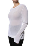 Load image into Gallery viewer, Dolce & Gabbana White Mesh See Through Long Sleeves Top
