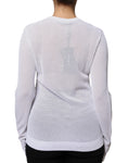 Load image into Gallery viewer, Dolce & Gabbana White Mesh See Through Long Sleeves Top
