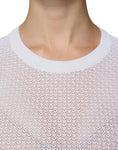 Load image into Gallery viewer, Dolce & Gabbana White Mesh See Through Long Sleeves Top
